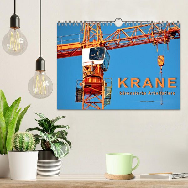 Produktbild: Krane - b&auml;renstarke Arbeitstiere (Wandkalender 2026 DIN A4 quer), CALVENDO Monatskalender