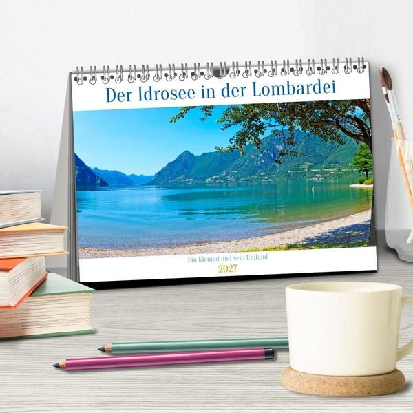 Produktbild: Der Idrosee in der Lombardei (Tischkalender 2027 DIN A5 quer), CALVENDO Monatskalender