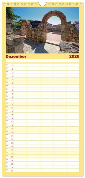 Produktbild: Familienplaner 2026 - Bulgarien. Berge und Meer. mit 5 Spalten (Wandkalender, 21 x 45 cm) CALVENDO