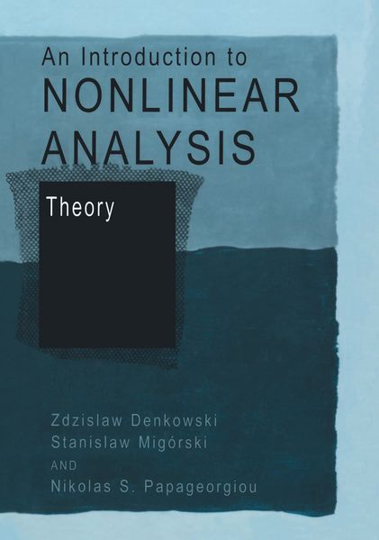 Produktbild: An Introduction to Nonlinear Analysis: Theory