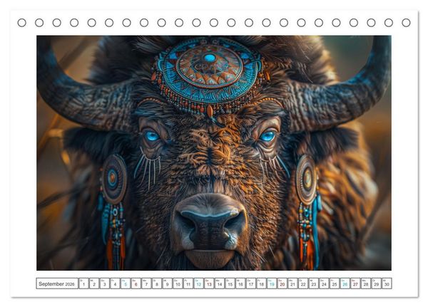Produktbild: Tierische Schamanen (Tischkalender 2026 DIN A5 quer), CALVENDO Monatskalender