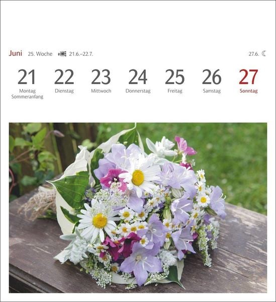 Produktbild: Blumenpracht Postkartenkalender 2027 - Wochenkalender mit 53 Postkarten