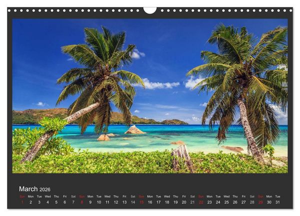 Produktbild: Seychelles Dream beaches in paradise (Wall Calendar 2026 DIN A3 landscape), CALVENDO 12 Month Wall Calendar