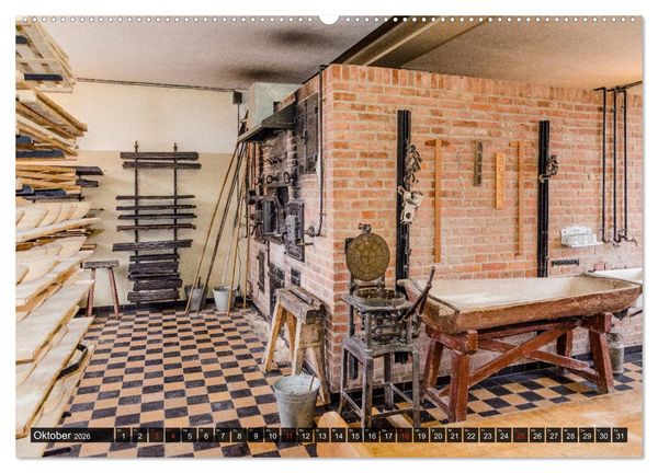 Produktbild: Traditionelles Handwerk, Werkst&auml;tten und Werkb&auml;nke im Focus (Wandkalender 2026 DIN A2 quer), CALVENDO Monatskalender