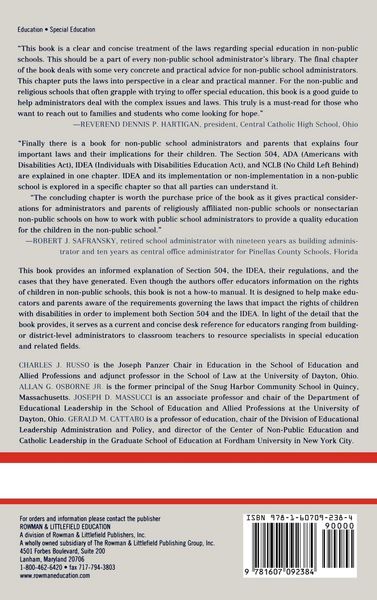 Produktbild: Law of Special Education and Non-Public Schools