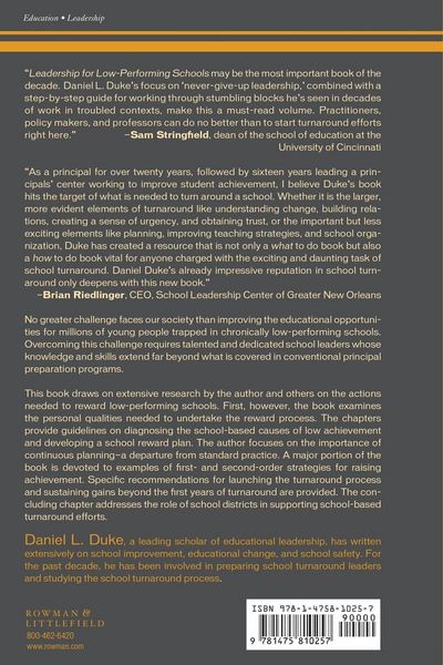 Produktbild: Leadership for Low-Performing Schools
