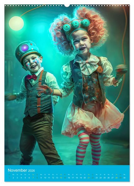 Produktbild: Zirkuswelt mit Steampunk (hochwertiger Premium Wandkalender 2026 DIN A2 hoch), Kunstdruck in Hochglanz