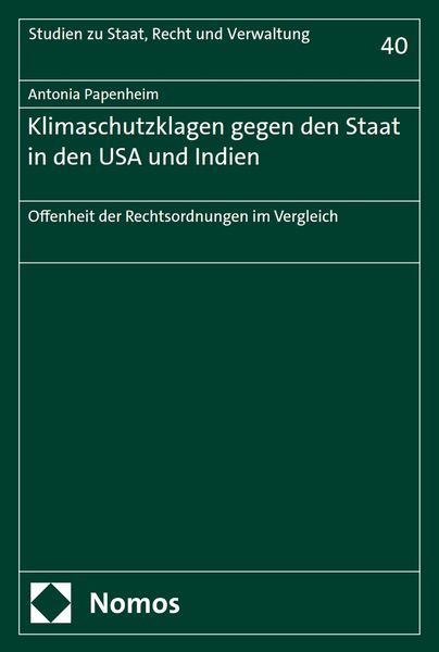 Produktbild: Klimaschutzklagen gegen den Staat in den USA und Indien