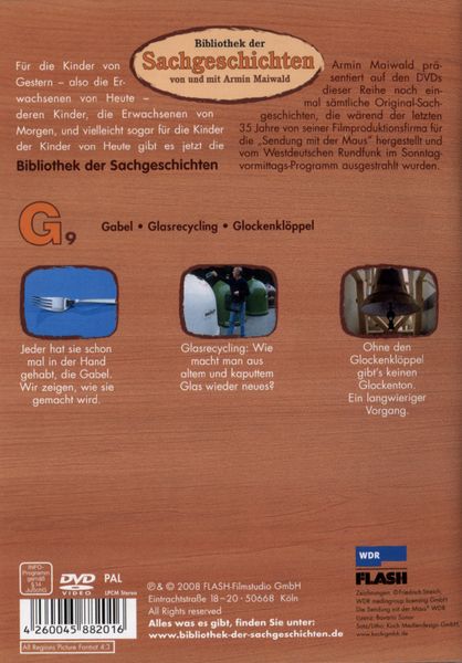 Produktbild: G9 - Gabel/Glasrecycling/Glockenkl&ouml;ppel (Bibliothek der Sachgeschichten)
