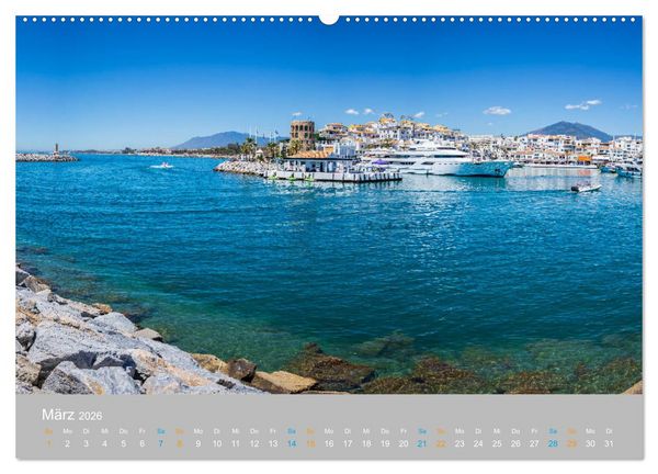 Produktbild: Marbella - andalusische Mittelmeerk&uuml;ste (Wandkalender 2026 DIN A2 quer), CALVENDO Monatskalender