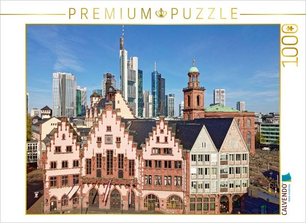 CALVENDO Puzzle Legendärer Rathausbalkon auf dem Römerberg | 1000 Teile Lege-Größe 64x48cm Foto-Puzzle für glückliche Stunden