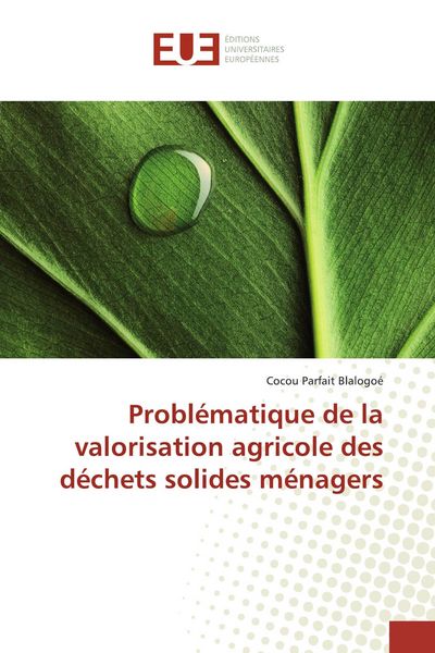 Produktbild: Probl&eacute;matique de la valorisation agricole des d&eacute;chets solides m&eacute;nagers