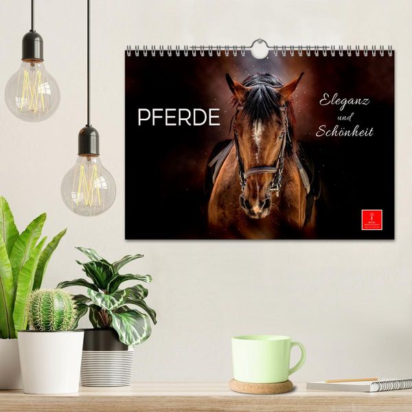 Produktbild: Eleganz und Sch&ouml;nheit - Pferde (Wandkalender 2026 DIN A4 quer), CALVENDO Monatskalender