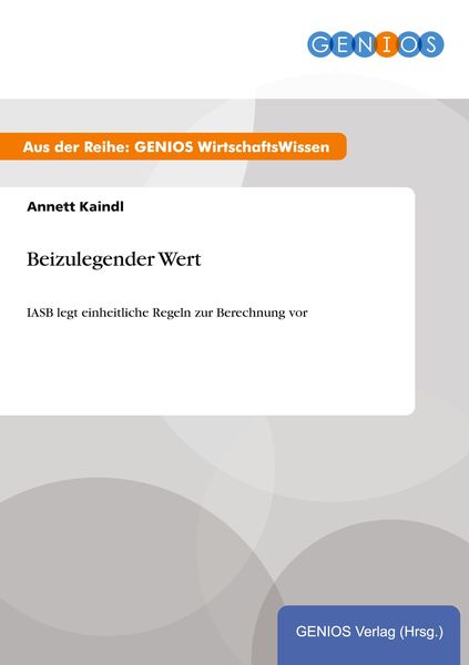 Produktbild: Beizulegender Wert