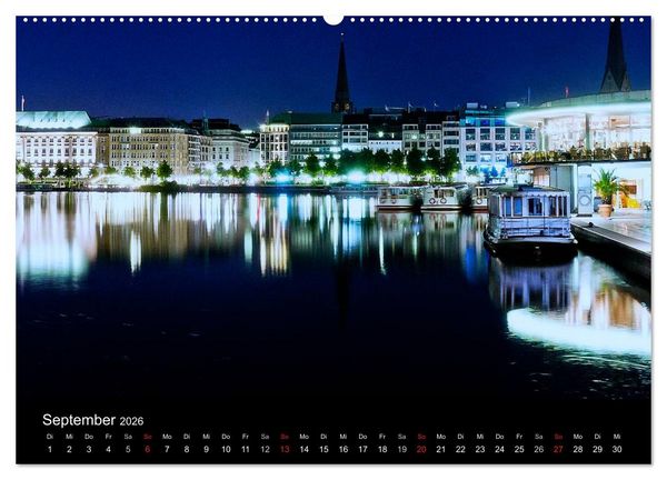 Produktbild: Charmantes Hamburg (hochwertiger Premium Wandkalender 2026 DIN A2 quer), Kunstdruck in Hochglanz