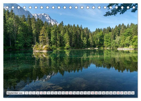 Produktbild: Ein Sommer rund um Garmisch-Partenkirchen (Tischkalender 2026 DIN A5 quer), CALVENDO Monatskalender