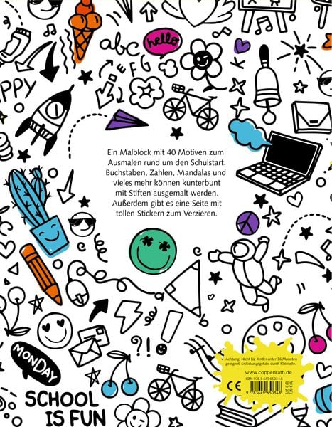 Produktbild: Malblock &ndash; Mein Schulspa&szlig;-Malblock