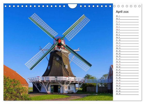 Produktbild: Neuharlingersiel - Ostfrieslands sch&ouml;nstes Hafenst&auml;dtchen (Wandkalender 2026 DIN A4 quer), CALVENDO Monatskalender
