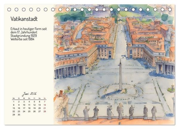 Produktbild: Welterbest&auml;tten von der Antike bis in die Neuzeit (Tischkalender 2026 DIN A5 quer), CALVENDO Monatskalender