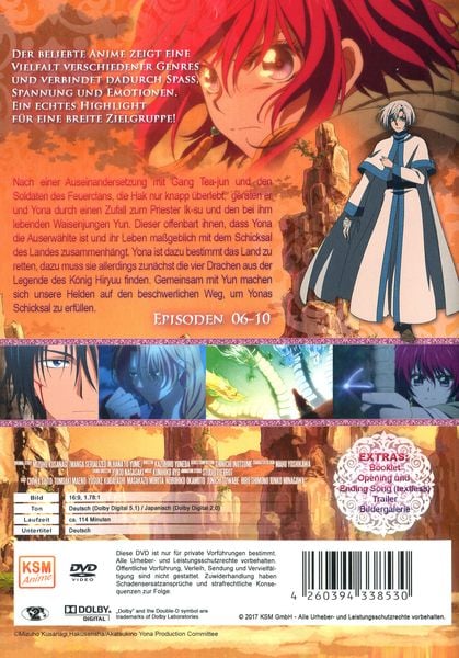 Produktbild: Akatsuki No Yona - Prinzessin der Morgend&auml;mmerung - Volume 2 (Episode 06-10)