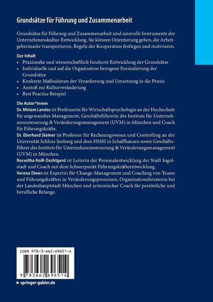 Produktbild: Grunds&auml;tze f&uuml;r F&uuml;hrung und Zusammenarbeit