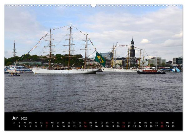 Produktbild: Auslaufparade des Hamburger Hafengeburtstages (Wandkalender 2026 DIN A2 quer), CALVENDO Monatskalender