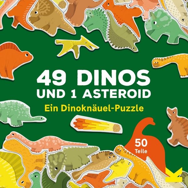 Produktbild: 49 Dinos und 1 Asteroid - Puzzle 50 Teile