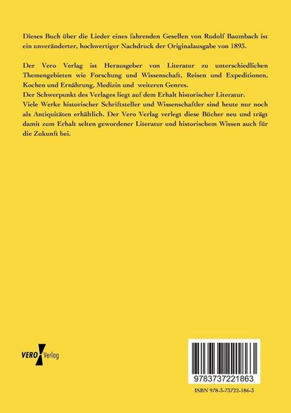 Produktbild: Lieder eines fahrenden Gesellen