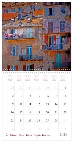 Produktbild: Corsica &ndash; Colors of a wild beauty (Wall Calendar 2026 12 &times; 12 Inch) CALVENDO 12 Month Wall Calendar