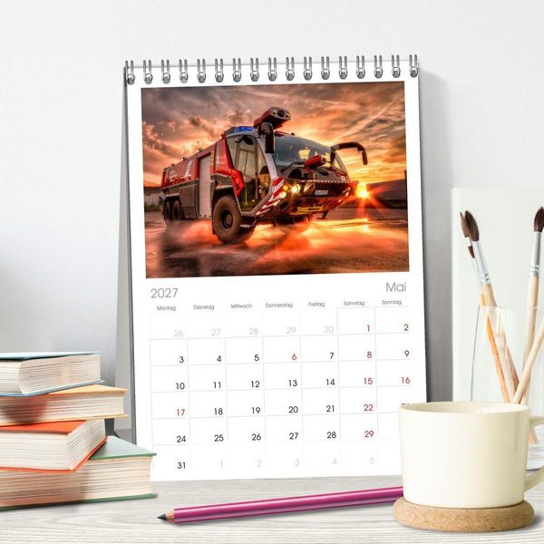 Produktbild: Tischplaner 2027 - Berufsfeuerwehr Braunschweig (A5 Tischkalender zum Aufstellen) CALVENDO