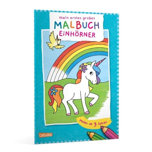 Produktbild: Ausmalbilder f&uuml;r Kita-Kinder: Mein erstes gro&szlig;es Malbuch: Einh&ouml;rner