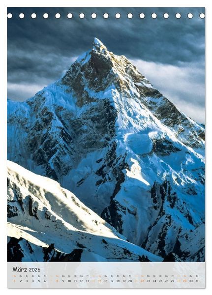 Produktbild: Bergriesen des Karakorum (Tischkalender 2026 DIN A5 hoch), CALVENDO Monatskalender