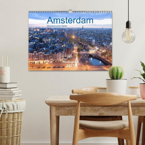 Produktbild: Amsterdam - Momente einer Reise (Wandkalender 2027 DIN A3 quer), CALVENDO Monatskalender