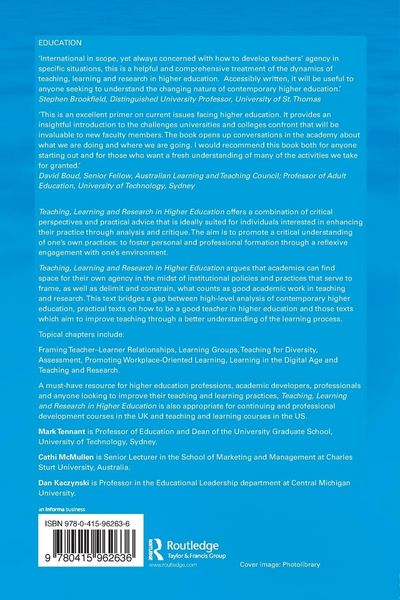 Produktbild: Teaching, Learning and Research in Higher Education