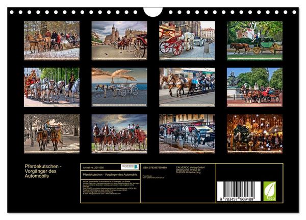 Produktbild: Pferdekutschen - Vorg&auml;nger des Automobils (Wandkalender 2026 DIN A4 quer), CALVENDO Monatskalender