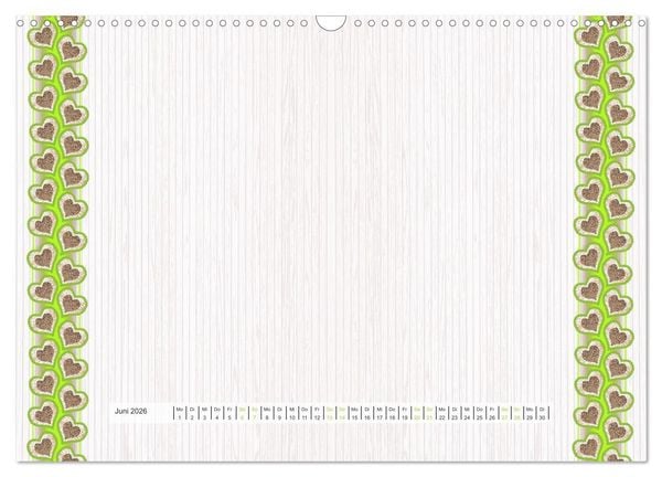 Produktbild: Bastelkalender Nostalgie-Rahmen 2026 (Wandkalender 2026 DIN A3 quer), CALVENDO Monatskalender