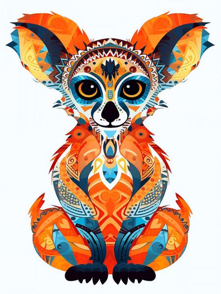 Produktbild: CALVENDO Puzzle Lemur im Tattoo Design | 1000 Teile Lege-Gr&ouml;&szlig;e 64x48cm Foto-Puzzle f&uuml;r gl&uuml;ckliche Stunden