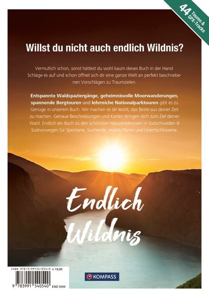 Produktbild: KOMPASS Endlich Wildnis - Skandinavien, S&uuml;dschweden & S&uuml;dnorwegen
