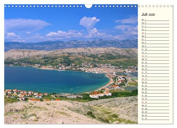 Produktbild: Kroatien (Wandkalender 2026 DIN A3 quer), CALVENDO Monatskalender