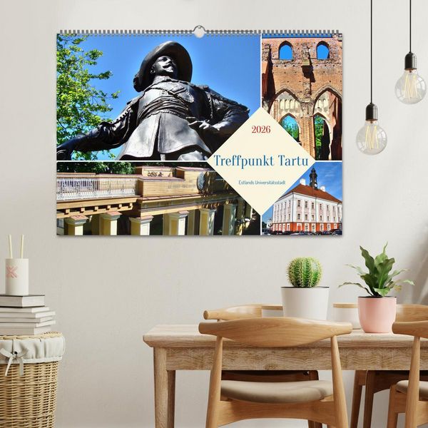 Produktbild: Treffpunkt Tartu - Estlands Universit&auml;tsstadt (Wandkalender 2026 DIN A2 quer), CALVENDO Monatskalender