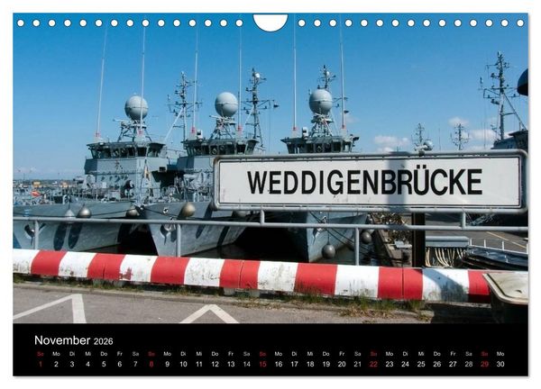 Produktbild: Marinest&uuml;tzpunkt Kiel (Wandkalender 2026 DIN A4 quer), CALVENDO Monatskalender