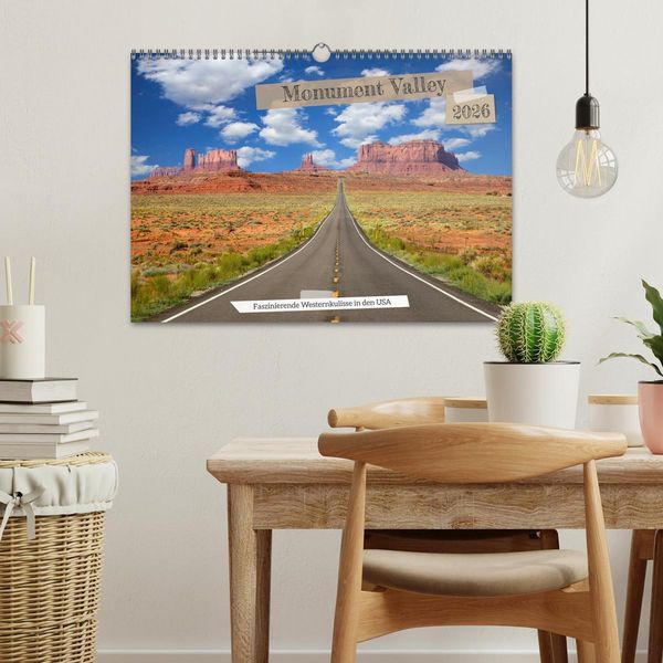 Produktbild: Monument Valley - Faszinierende Westernkulisse in den USA (Wandkalender 2026 DIN A3 quer), CALVENDO Monatskalender