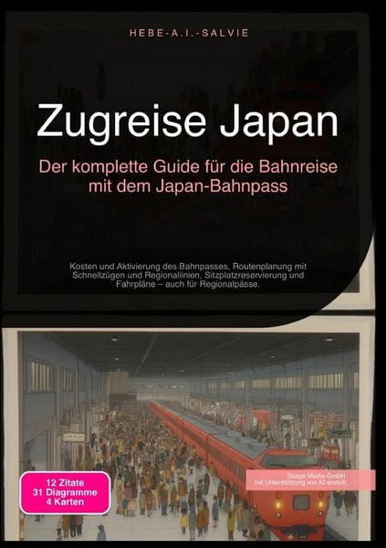 Produktbild: Zugreise Japan: Der komplette Guide f&uuml;r die Bahnreise mit dem Japan-Bahnpass