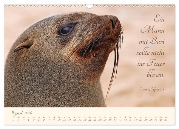 Produktbild: AFRIKA mit einem Hauch von Poesie (Wandkalender 2026 DIN A3 quer), CALVENDO Monatskalender