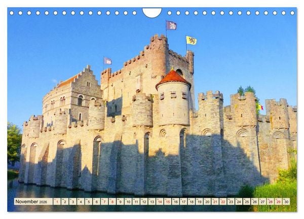 Produktbild: Sch&ouml;nste St&auml;dte in Belgien (Wandkalender 2026 DIN A4 quer), CALVENDO Monatskalender