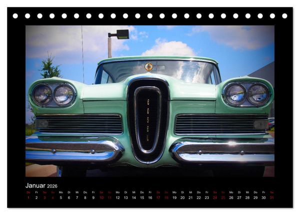 Produktbild: Retro Cars (Tischkalender 2026 DIN A5 quer), CALVENDO Monatskalender