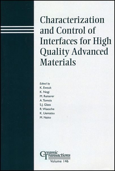Produktbild: Characterization and Control of Interfaces for High Quality Advanced Materials
