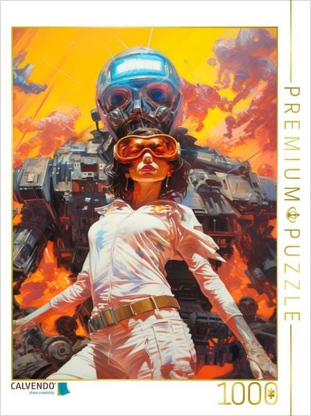 CALVENDO Puzzle Roboter in der galaktischen Welt | 1000 Teile Lege-Größe 64x48cm Foto-Puzzle für glückliche Stunden, Sonstige von , Calvendo Puzzle,