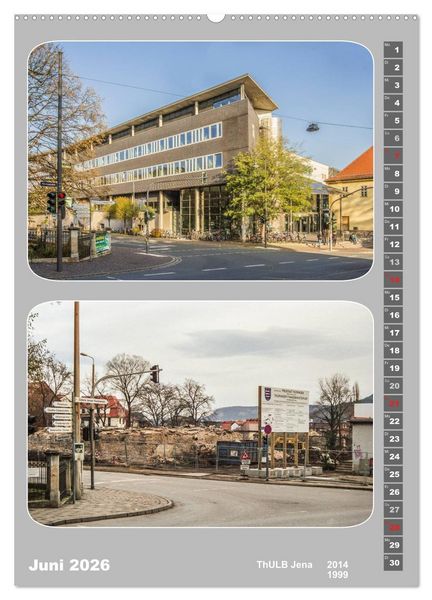 Produktbild: Jena im Wandel (hochwertiger Premium Wandkalender 2026 DIN A2 hoch), Kunstdruck in Hochglanz