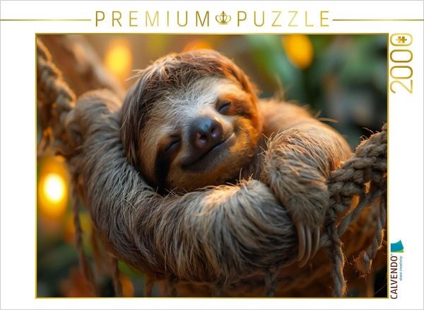 Produktbild: CALVENDO Puzzle Ein Motiv aus dem Kalender Faultiere - entspannt durchs Jahr | 2000 Teile Lege-Gr&ouml;&szlig;e 90x67cm Foto-Puzzle f&uuml;r gl&uuml;ckliche Stunden